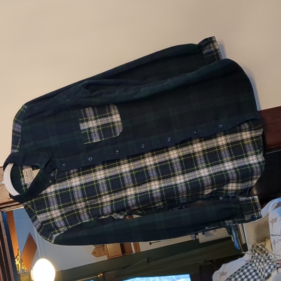 Vintage LL Bean Large Tall Plaid Flannel Button Down‎ Shirt - Picture 7 of 7
